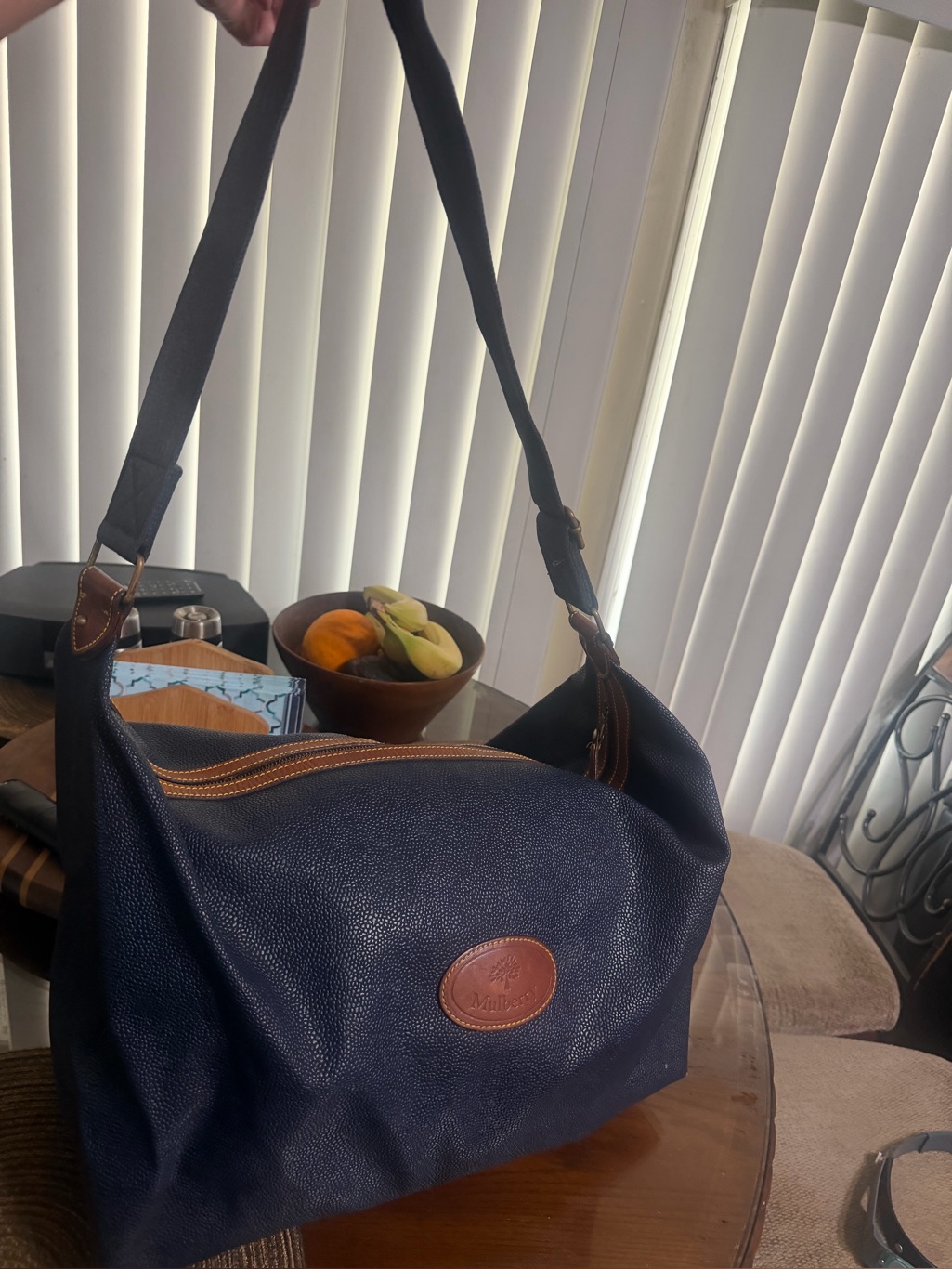 Vintage Mulberry Peddled Leather Large Bag